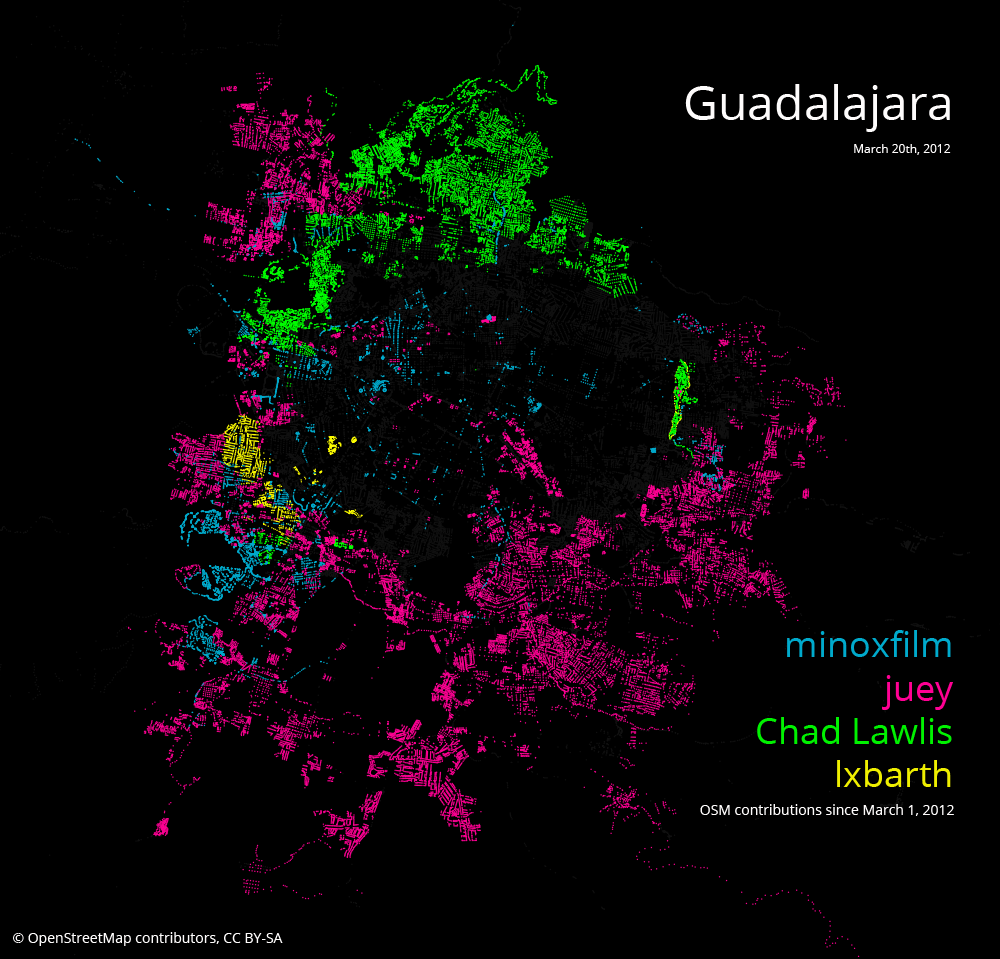 Mapping OpenStreetMap Growth in Guadalajara, Mexico